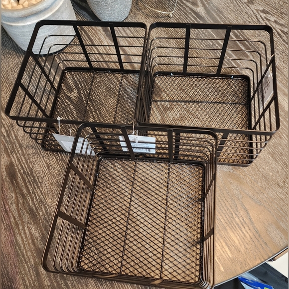 NWT Old East Main Co. Wire Baskets | Set of 3 - Picture 6 of 6